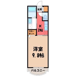 古河駅 徒歩6分 3階の物件間取画像